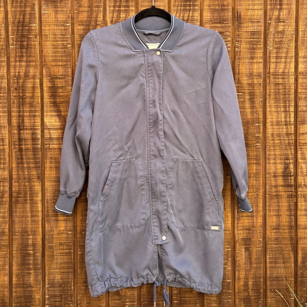 Abercrombie & Fitch Blue Gray Long Utility Jacket